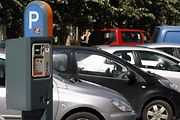 Parkovací automat v Praze na Národní třídě.