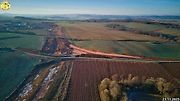 Staveniště dálnice D6 úseku Petrohrad - Lubenec. Foto: Jan Banán Svoboda