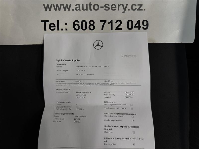 Mercedes-Benz Třídy X 220d 4Matic Progressive 1.Maj. - fotka 36 z 37