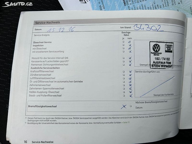 Škoda Rapid (2013) 1.2 TSi 63 KW servisní kniha - fotka 27 z 35