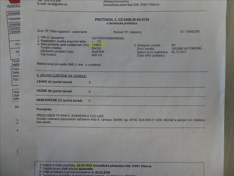 Dacia Duster 1,2 TCe 92 kW Prestige,TZ,navi - fotka 37 z 39