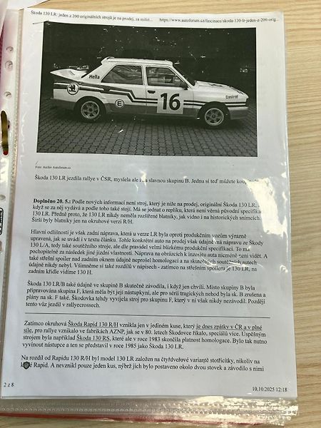 Škoda 130 LR 2x Weber 45 - fotka 31 z 34