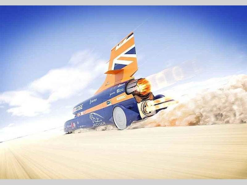 Thrust SSC připravený na startu.