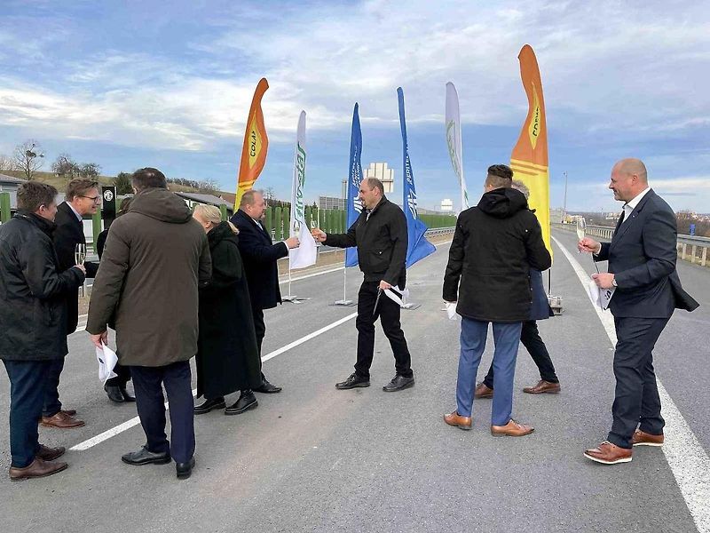 Zprovoznění nového úseku D48 u Nového Jičína, 19. 12. 2024.