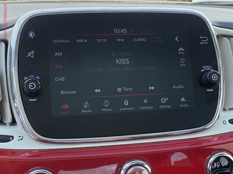 Fiat 500 (2018) 1.2i, Lounge, kůže, panor - fotka 15 z 17