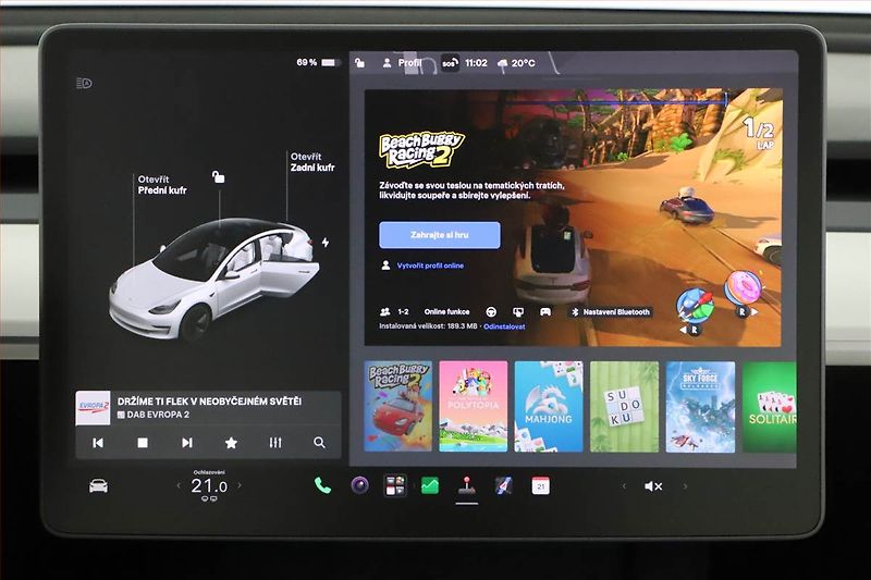 Tesla Model 3 (2020) Long Range 4WD 74kWh, SoH 92% - fotka 21 z 26