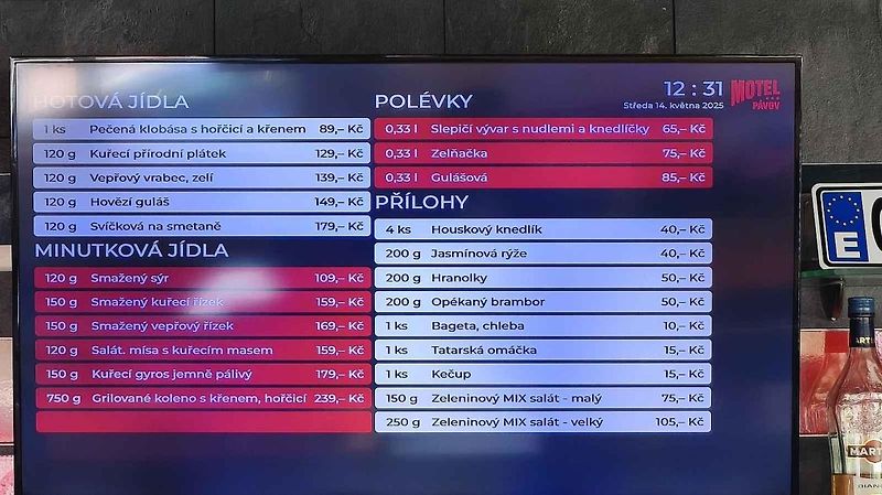 V Restauraci Motogrill u Humpolce jsme si dali poctivou dršťkovou a knedlo, zelo, vepřo.