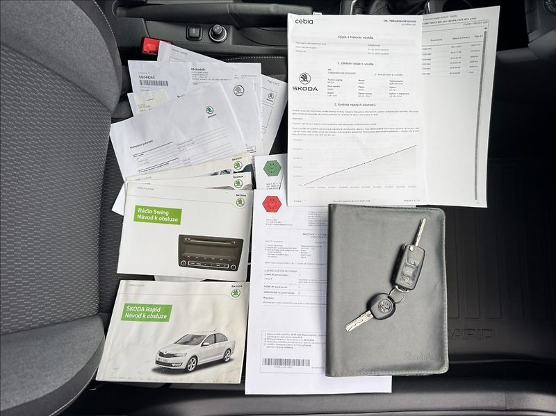 Škoda Rapid 1,2 TSI,63kW,tažné,1.maj.,ČR - fotka 48 z 50