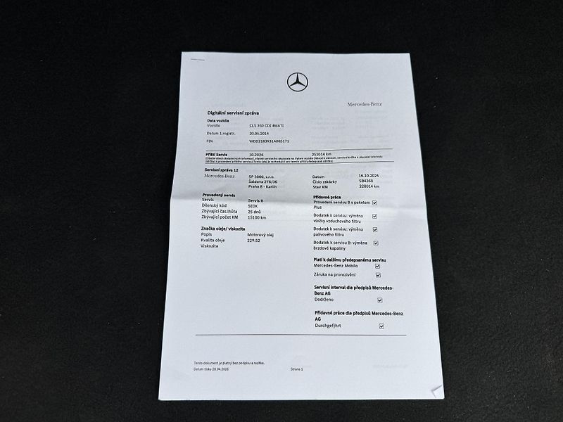 Mercedes-Benz CLS (2014) 350 CDI, 4Matic, AMG - fotka 57 z 64