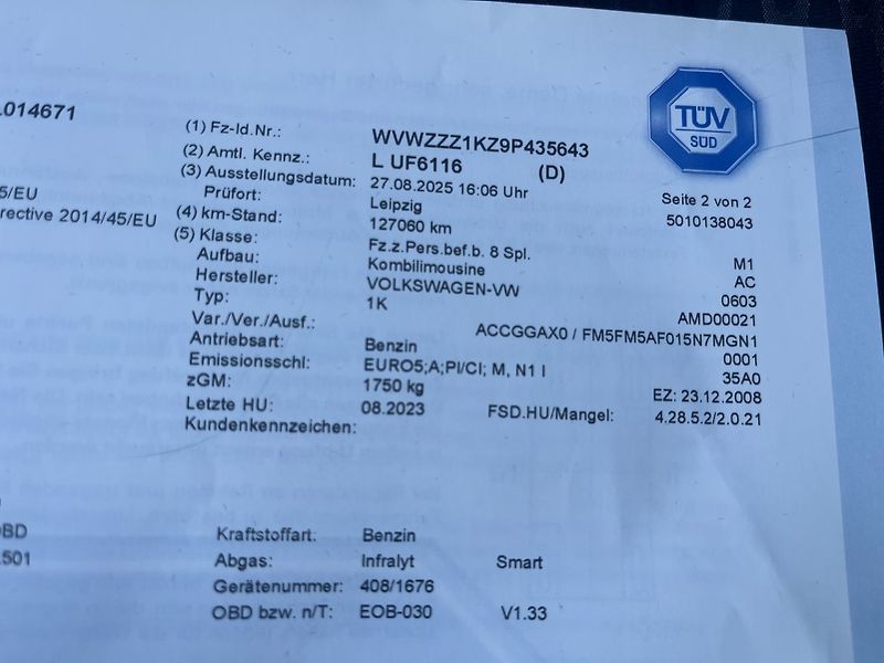 Volkswagen Golf (2008) 1.4 16 V Rozvody - fotka 15 z 20