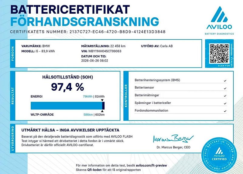 BMW i5 eDrive40 Touring M SoH 97% Taž - fotka 2 z 26