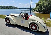 Jawa Minor roadster 1939, se kterým Lukáš Kudrna letos zvítězil v závodě 1000 mil Československa.