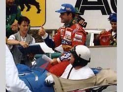 Ayrton Senna v boxu McLaren