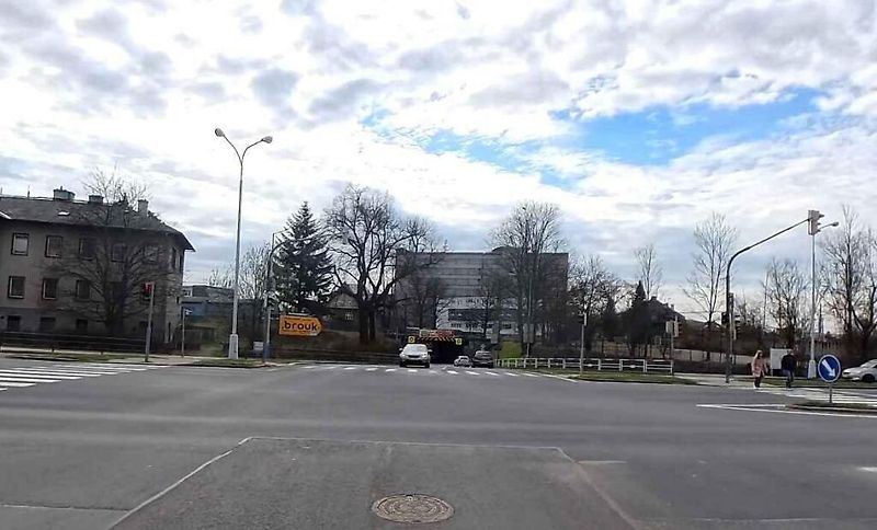 1. místo - světelná křižovatka silnic I/35 Velkomoravská a II/435 Roosveltova v Olomouci.