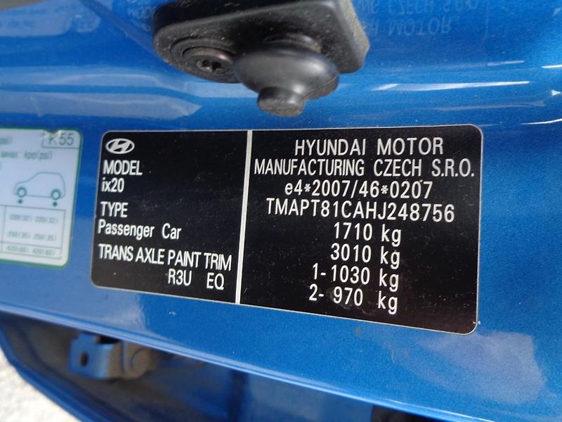Hyundai ix20 1.4 CVVT M5F 66 kW - fotka 22 z 22