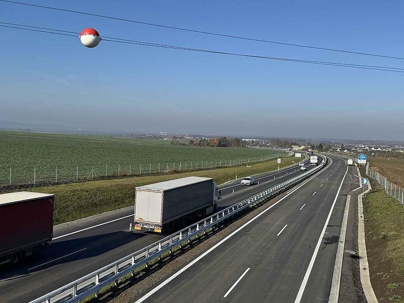 Nové křížení MÚK Křelov na dokončovaném západním obchvatu Olomouce (D35 Křelov–Slavonín)