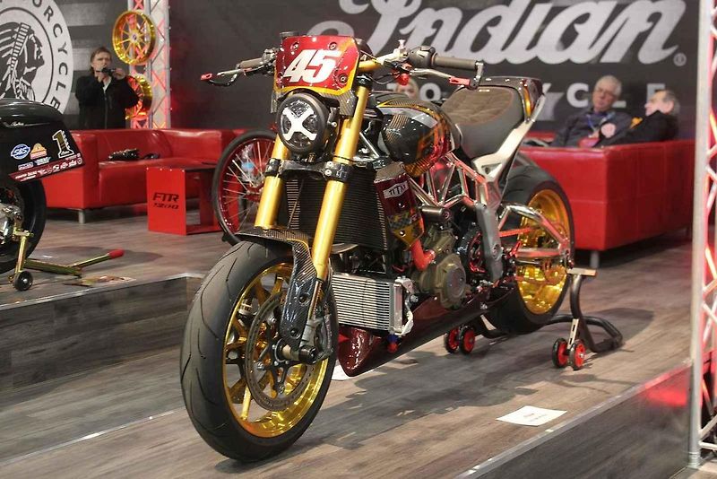 Na brněnském výstavišti si můžou návštěvníci prohlédnout i unikátní motorku Indian Challneger RR.