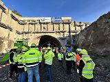 Žehnání svaté Barbory na stavbě tunelu Homole na budoucí dálnici D35 u Vysokého Mýta