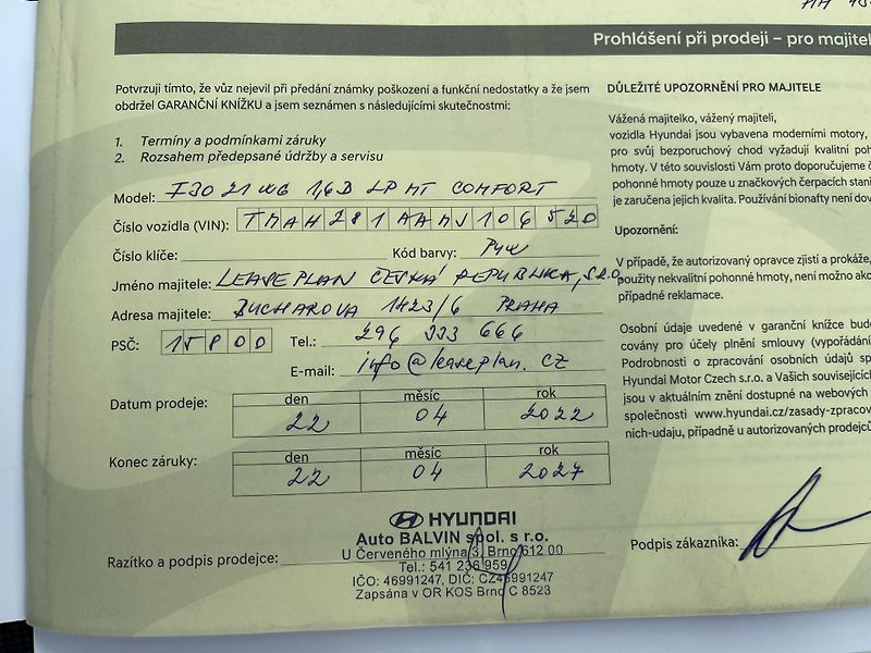 Hyundai i30 1.6d 4/2022 NEHAV-NAVI-DPH-ČR! - fotka 34 z 43