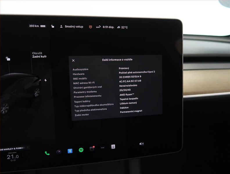 Tesla Model Y (2022) Long Range AWD 79kWh, SoH 88% - fotka 27 z 33