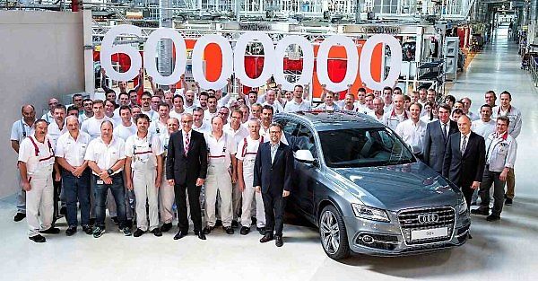 Audi vyrobilo šestimilionté auto s pohonem všech kol quattro.