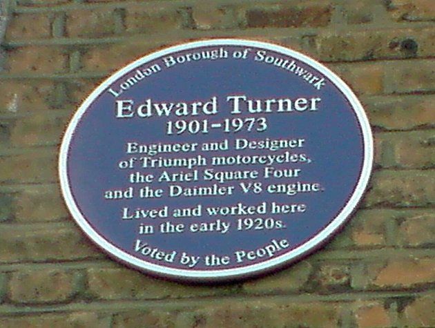 Pamětní deska věnovaná Edwardu Turnerovi, na domě v ulici Philip Walk v londýnské části Peckham., zdroj: Wikimedia Commons, meriden.triumph, CC BY-SA 2.0