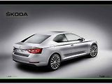 Současný Superb bez jednoho páru dveří. Jednoduchou představu Superbu Coupé navrhl designér Laszlo Nemeth.