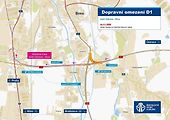 Dopravní omezení ve směru Ostrava - Brno.