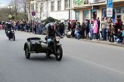 Z příjezdu spanilé jízdy motocyklů do Poděbrad.