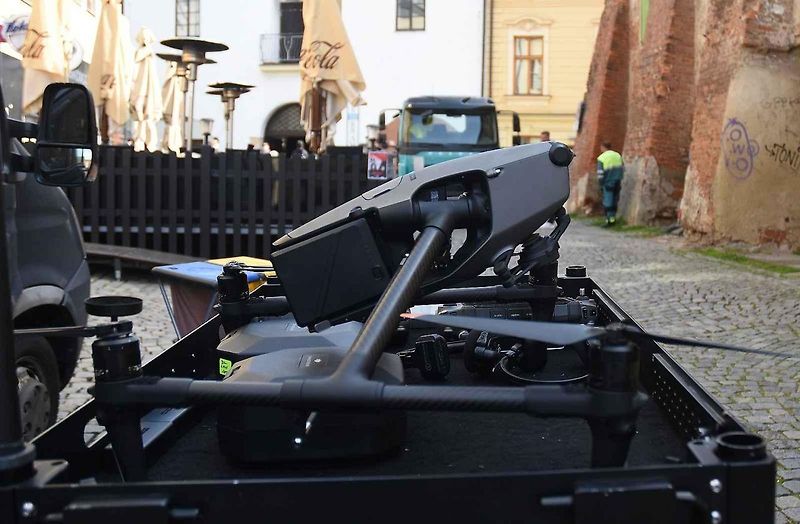 Z natáčení komedie Když se zhasne v Olomouci