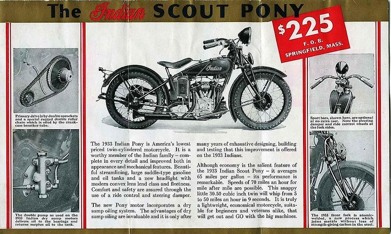 Scout patřil k nejúspěšnějším a zároveň nejoblíbenějším motocyklům značky Indian. Vyráběl se bezmála třicet let.