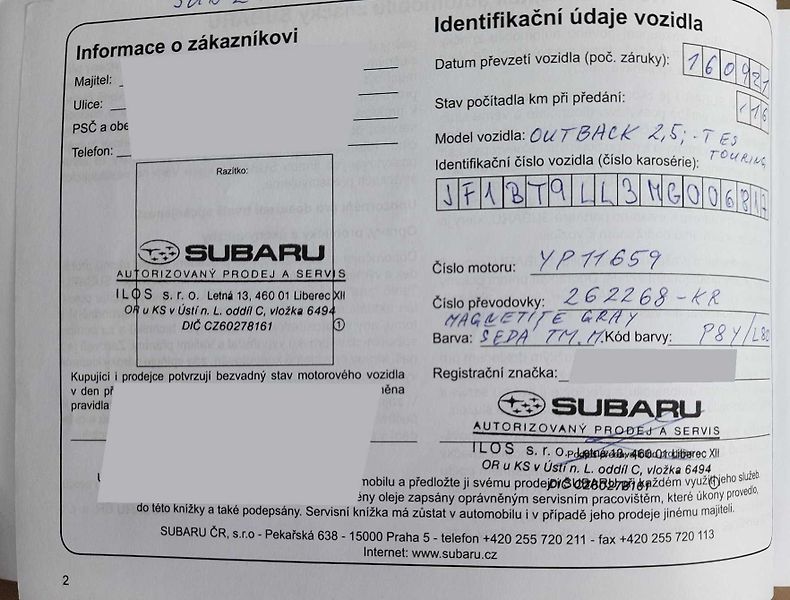 Subaru Outback (2021) 2,5i TOURING světlá kůže NAPPA - fotka 44 z 45