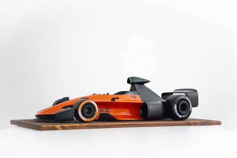 Model Formule Rennmeister od absolventa Fakulty designu a umění Ladislava Sutnara Lukáše Jagerčíka.