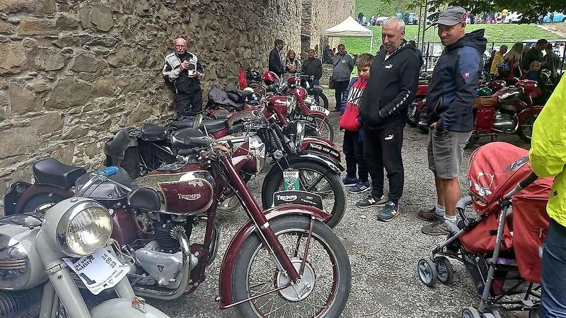 Veteráni se rozloučili se sezonou, hrad Helfštýn, neděle 24. září 2023.