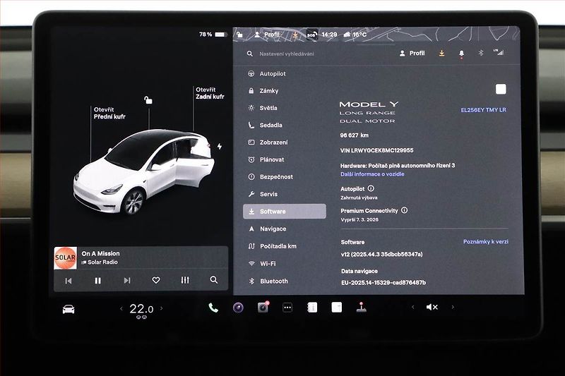 Tesla Model Y (2021) Long Range AWD 75kWh, SoH 91% - fotka 19 z 28