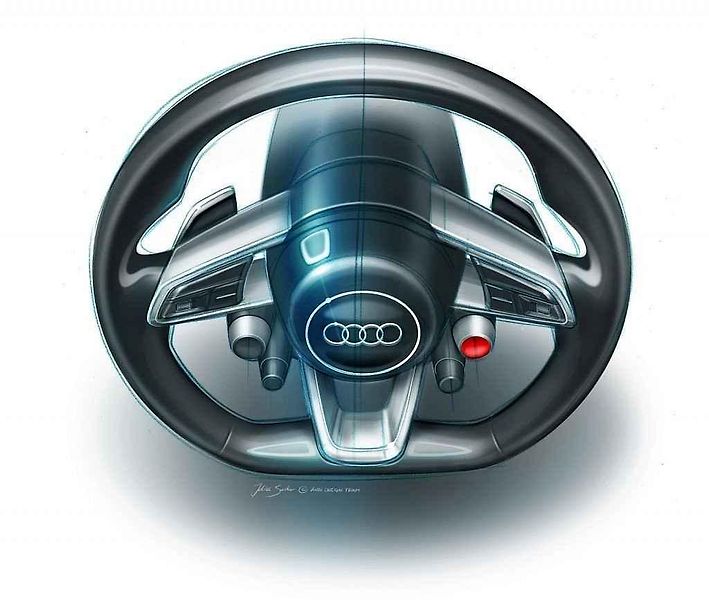 Skica Audi Quattro.