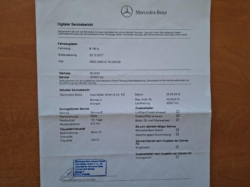 Mercedes-Benz Třídy B (2017) B 180D 80kW -S.KNIHA-SENZORY - fotka 42 z 49