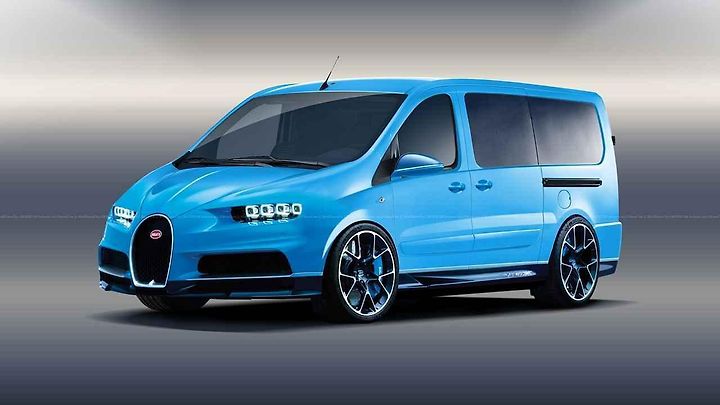 Bugatti. Dodávka od Bugatti je asi největší 