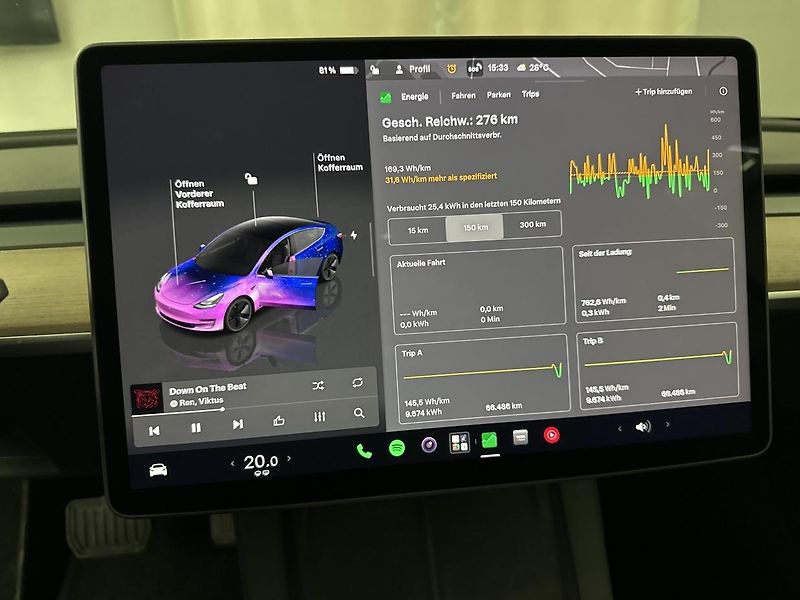 Tesla Model 3 ZAMLUVENO ! 208w TZ SOH 94,7% - fotka 11 z 12