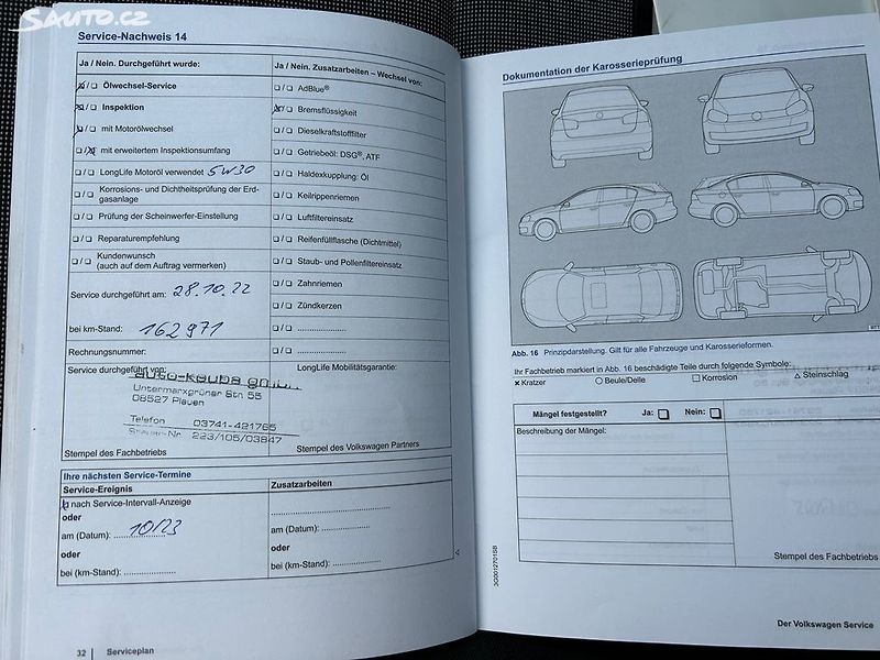 Volkswagen Golf (2015) 1.6 TDi 81KW servisni kniha - fotka 41 z 44