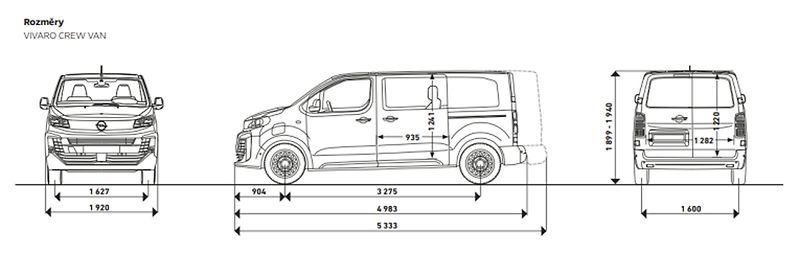 Opel Vivaro (2026) CrewVan Flex L2 2,2 CDTi 6míst - fotka 21 z 22