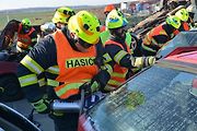 Cvičení, které mělo prověřit všechny složky Integrovaného záchranného systému při hromadné nehodě, se konalo ve středu dopoledne na nově postavené D1 u Přerova.