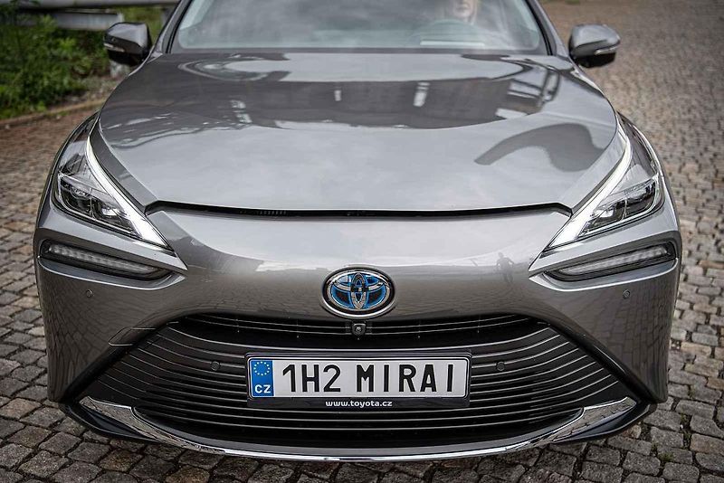 Prezentace vozidla Toyota Mirai, prvního auta na vodíkový pohon v ČR, které bude poprvé k vidění na Moravě, 19. srpna 2021 v Ostravě.