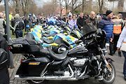Z příjezdu spanilé jízdy motocyklů do Poděbrad.
