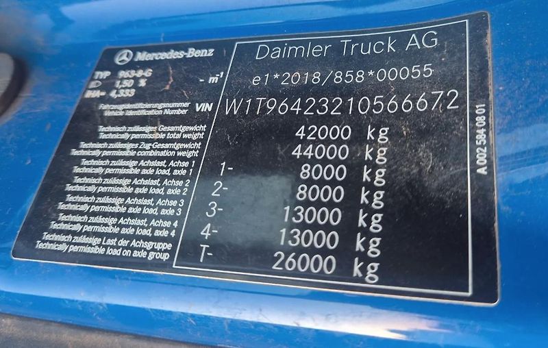 Mercedes-Benz (2022) Arocs 4145 8x6 sklápěč EURO 6 - fotka 9 z 9