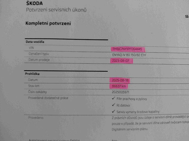 Škoda Enyaq (2023) iV 80  19ALU LED ACC  SOH-97%  - fotka 18 z 20