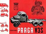 Nákladní vůz Praga - propagační leták.