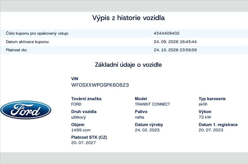 Ford Transit Connect 1.5 TDCI Trend L2,ČR,1.Maj. - fotka 48 z 48
