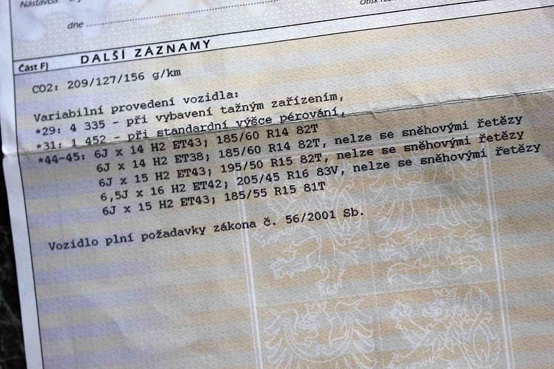 Písmeno E označuje takzvanou ECE