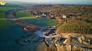 Staveniště dálnice D6 úseku Petrohrad - Lubenec. Foto: Jan Banán Svoboda